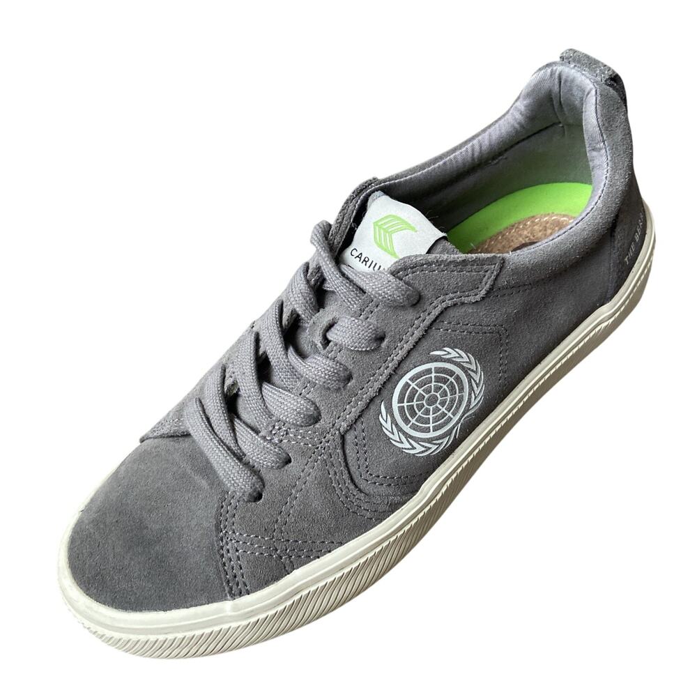 CARIUMA Catiba Pro Skate Sneakers Sz 6 M Sz 7.5 W Gray Suede Cork Insert